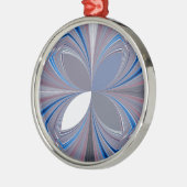 Blaue Spinne Silbernes Ornament (Links)