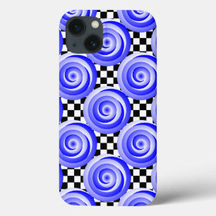 Blaue Spirale Illusion von Kenneth Yoncich iPhone 13 Hülle