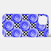 Blaue Spirale Illusion von Kenneth Yoncich Case-Mate iPhone Hülle (Rückseite (Horizontal))
