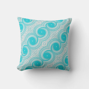 Blaue Spirale Kissen