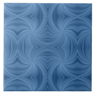 blaue Spiralfliese Fliese