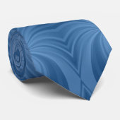 blaue Spiralkrawatte Krawatte (Gerollt)