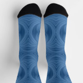 blaue Spiralsocken Socken (Oben)