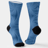 blaue Spiralsocken Socken (Gewinkelt)