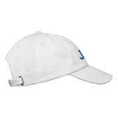 Blaue Sport-Block-Monogramm-Name nach Wahl Bestickte Baseballkappe (Rechts)