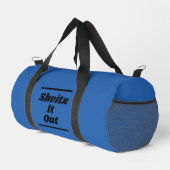 Blaue Sporttasche Duffle Bag (Rechte Ecke)