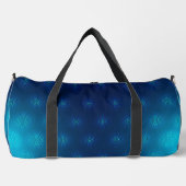 Blaue Sporttasche mit schwarzen Gurten Duffle Bag (Vorderseite)