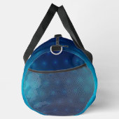 Blaue Sporttasche mit schwarzen Gurten Duffle Bag (Rechts)