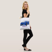 Blaue Sportwagen mit Airfolienillustrierung Tasche (Am Model)