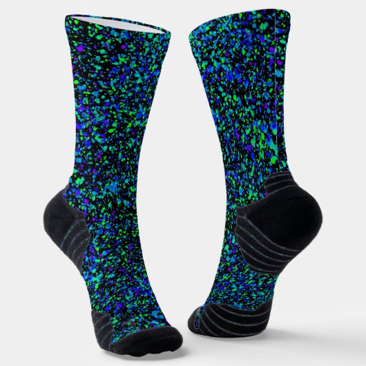 Blaue Spritz - Sport-Socken Socken (Gewinkelt)