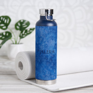Blaue Sprudelwasserflasche Trinkflasche
