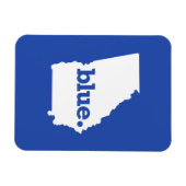 BLAUE STAAT GEORGIA MAGNET (Horizontal)