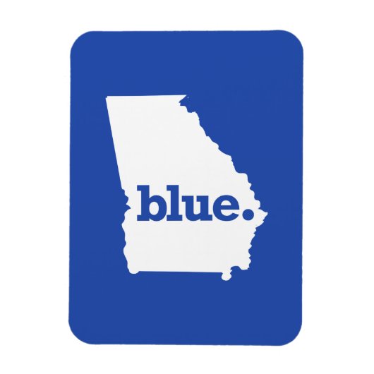 BLAUE STAAT GEORGIA MAGNET (Vertikal)