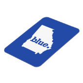 BLAUE STAAT GEORGIA MAGNET (Linke Seite)
