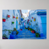 Blaue Stadt, Chefchauan Poster (Vorne)