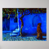 Blaue Stadt Poster (Vorne)