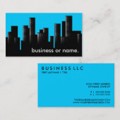 Blaue Stadt Visitenkarte (Vorne/Hinten)