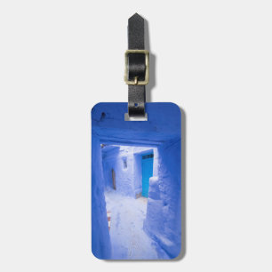 Blaue Stadtgasse Gepäckanhänger