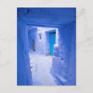 Blaue Stadtgasse Postkarte