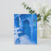 Blaue Stadttür Postkarte (Stehend Vorderseite)