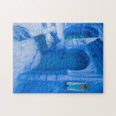 Blaue Stadttür Puzzle (Horizontal)