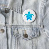Blaue Stammes- Schildkröte Button (Beispiel)