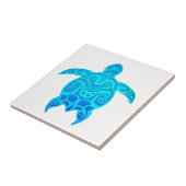 Blaue Stammes- Schildkröte Fliese (Seite)