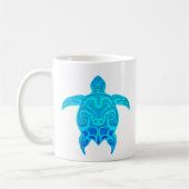 Blaue Stammes- Schildkröte Kaffeetasse (Links)