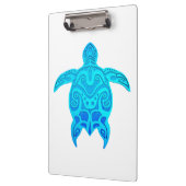 Blaue Stammes- Schildkröte Klemmbrett (Links)