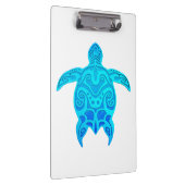 Blaue Stammes- Schildkröte Klemmbrett (Rechts)