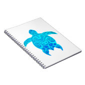 Blaue Stammes- Schildkröte Notizblock (Rechte Seite)