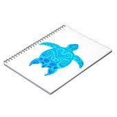 Blaue Stammes- Schildkröte Notizblock (Linke Seite)