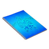 Blaue Stammes- Schildkröte Notizblock (Rechte Seite)
