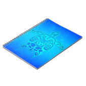 Blaue Stammes- Schildkröte Notizblock (Linke Seite)