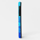 Blaue Stammes- Schildkröte Sun Case-Mate iPhone Hülle (Hinten/Links)