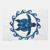 Blaue Stammes- Schildkröte Sun Handtuch (Horizontal)