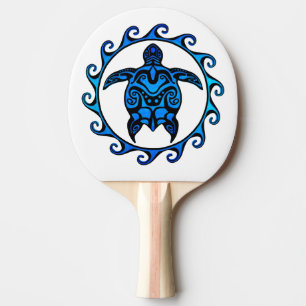 Blaue Stammes- Schildkröte Sun Tischtennis Schläger