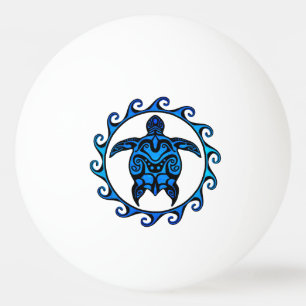 Blaue Stammes- Schildkröte Sun Tischtennisball