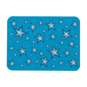 Blaue Stangen flexibler Magnet blau