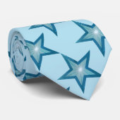 Blaue Star-Krawatte Krawatte (Gerollt)