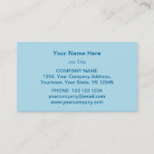 Blaue Star-Visitenkarte Visitenkarte (Rückseite)