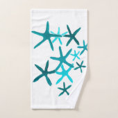 Blaue Starfish Badhandtuch Set (Handtuch)