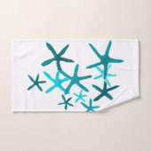Blaue Starfish Badhandtuch Set (Handtuch)