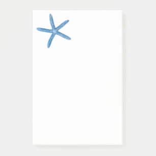Blaue Starfish Post-it Klebezettel