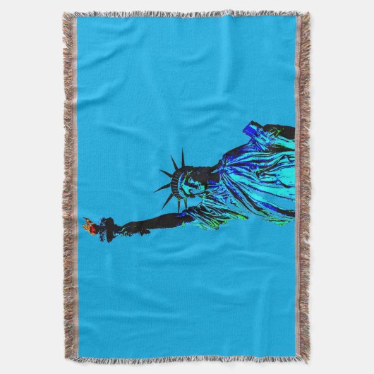 Blaue Statue der Lady Liberty Decke (Vorderseite Vertikal)