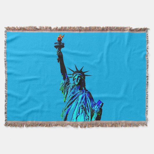 Blaue Statue der Lady Liberty Decke (Vorderseite)