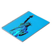 Blaue Statue der Lady Liberty Notizblock (Linke Seite)