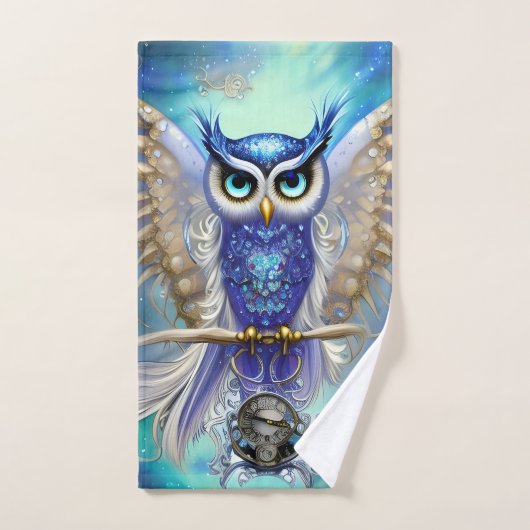 Blaue Steampunkuppe Badhandtuch Set (Handtuch)