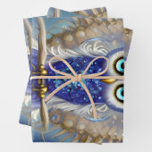 Blaue Steampunkuppe Geschenkpapier Set (Beispiel)