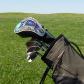 Blaue Steampunkuppe Golf Headcover (In SItu)